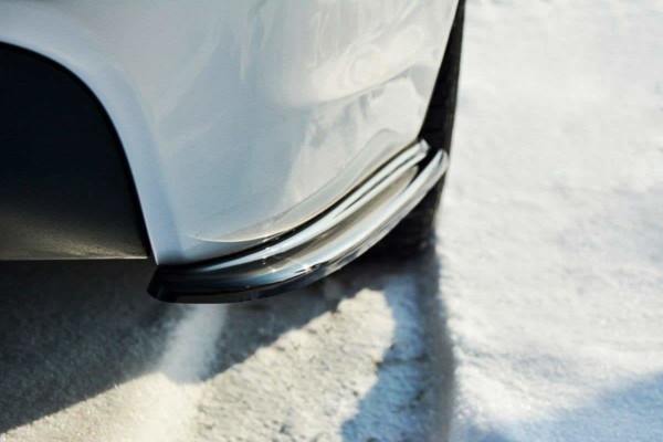MAXTON DESIGN - Bočné difúzory zadného náraznika vhodné pre BMW 3 E90 MPACK , Čierny lesk – Obrázok 2