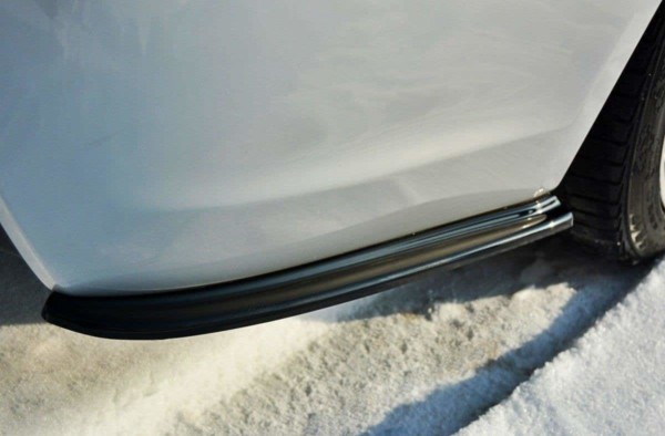 MAXTON DESIGN - Bočné difúzory zadného náraznika vhodné pre BMW 3 E90 MPACK , Čierny lesk – Obrázok 4