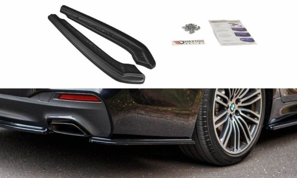 MAXTON DESIGN - Bočné difúzory zadného náraznika for vhodné pre BMW 5 G30/ G31 M-Pack , Čierny lesk