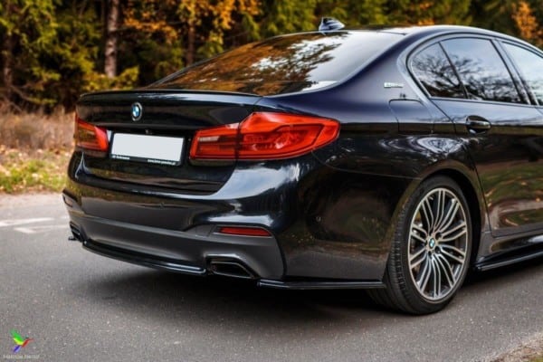 MAXTON DESIGN - Bočné difúzory zadného náraznika for vhodné pre BMW 5 G30/ G31 M-Pack , Čierny lesk – Obrázok 4