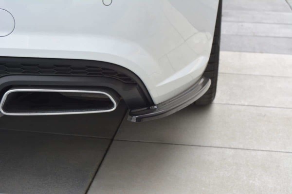 MAXTON DESIGN - Bočné difúzory zadného náraznika Audi A6 C7 Avant S-line/ S6 C7 Facelift , Čierny lesk – Obrázok 2
