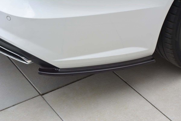 MAXTON DESIGN - Bočné difúzory zadného náraznika Audi A6 C7 Avant S-line/ S6 C7 Facelift , Čierny lesk – Obrázok 4