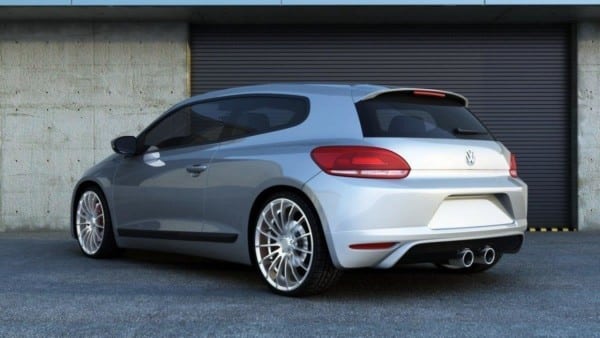 MAXTON DESIGN - Vložka zadného nárazníka VW SCIROCCO STANDARD (SCIROCCO R LOOK) , Sklené vlákno bez P.U