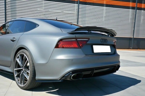 MAXTON DESIGN - Bočné difúzory zadného náraznika Audi RS7 Facelift , Čierny lesk – Obrázok 3