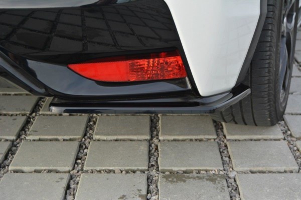 MAXTON DESIGN - Bočné difúzory zadného náraznika Honda Civic Mk9 Facelift , Čierny lesk – Obrázok 2