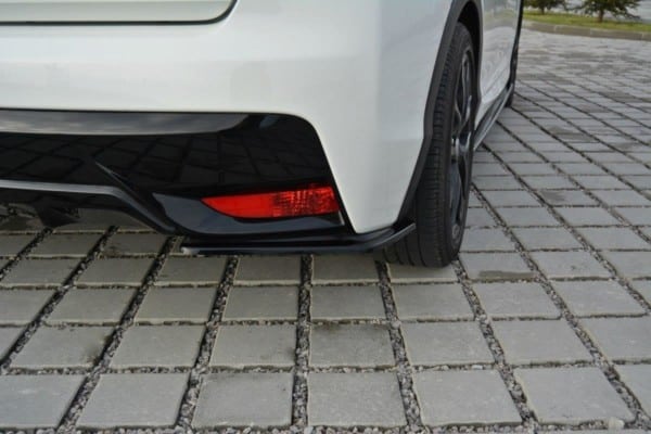 MAXTON DESIGN - Bočné difúzory zadného náraznika Honda Civic Mk9 Facelift , Čierny lesk – Obrázok 3