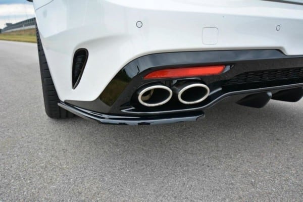 MAXTON DESIGN - Bočné difúzory zadného náraznika KIA STINGER GT , Čierny lesk