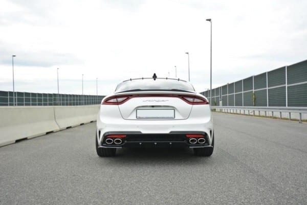 MAXTON DESIGN - Bočné difúzory zadného náraznika KIA STINGER GT , Čierny lesk – Obrázok 4