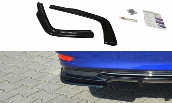 MAXTON DESIGN - Bočné difúzory zadného náraznika Lexus GS Mk4 Facelift H , Čierny lesk