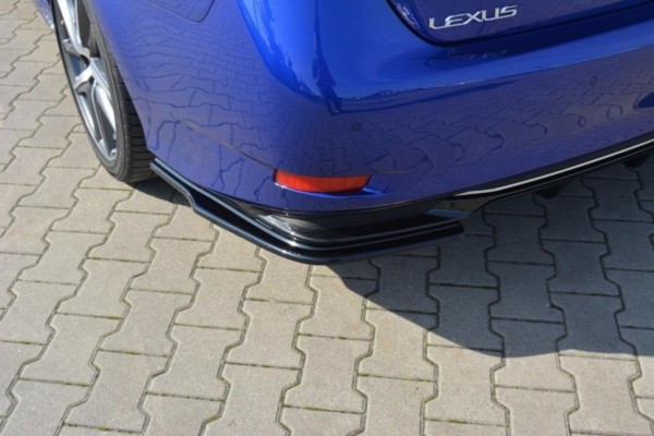 MAXTON DESIGN - Bočné difúzory zadného náraznika Lexus GS Mk4 Facelift H , Čierny lesk – Obrázok 2
