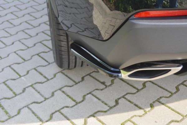 MAXTON DESIGN - Bočné difúzory zadného náraznika Lexus NX Mk1 T , Čierny lesk – Obrázok 2