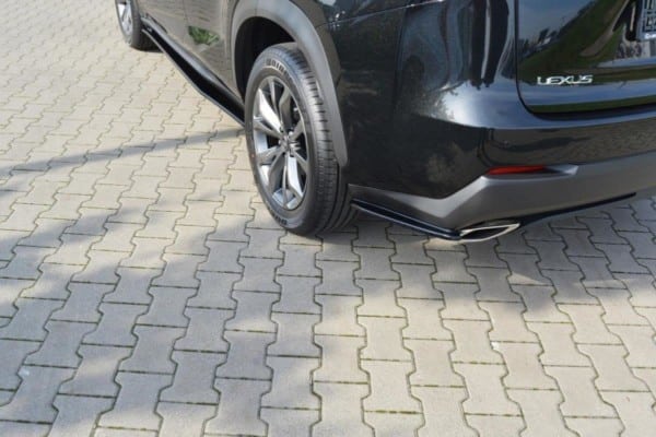MAXTON DESIGN - Bočné difúzory zadného náraznika Lexus NX Mk1 T , Čierny lesk – Obrázok 5