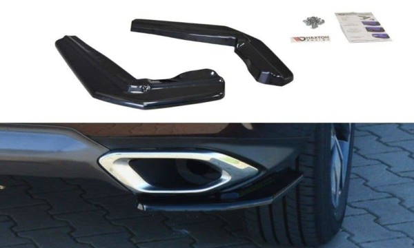 MAXTON DESIGN - Bočné difúzory zadného náraznika Lexus RX Mk4 T , Čierny lesk