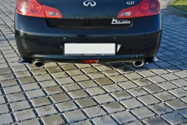 MAXTON DESIGN - Bočné difúzory zadného náraznika Infiniti G37 Sedan , Čierny lesk – Obrázok 2