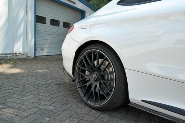 MAXTON DESIGN - Bočné difúzory zadného náraznika Mercedes C-class C205 63AMG Coupe , Čierny lesk – Obrázok 4
