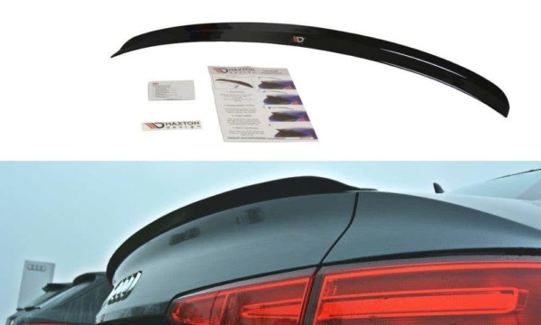 MAXTON DESIGN - Predlženie spoilera  Audi A4 S-Line B9 Sedan , 
Čierny lesk