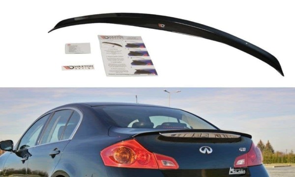 MAXTON DESIGN - Predlženie spoilera  Infiniti G37 Sedan , Čierny lesk