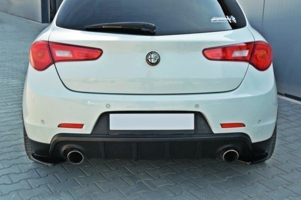 MAXTON DESIGN - Bočné difúzory zadného náraznika Alfa Romeo Giulietta , Čierny lesk – Obrázok 3