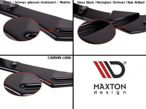 MAXTON DESIGN - Difúzor zadného náraznika  Ford Fiesta ST Mk7 FL , Čierny lesk – Obrázok 8