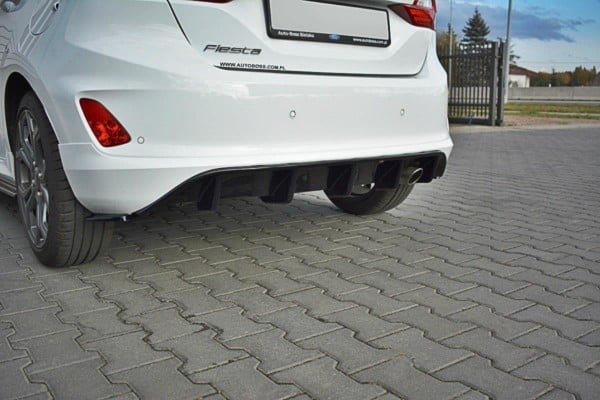 MAXTON DESIGN - Difúzor zadného náraznika  Ford Fiesta Mk8 ST-Line , Čierny lesk