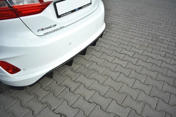 MAXTON DESIGN - Difúzor zadného náraznika  Ford Fiesta Mk8 ST-Line , Čierny lesk – Obrázok 3