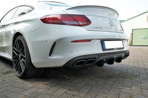 MAXTON DESIGN - Difúzor zadného náraznika  Mercedes C-class C205 63AMG Coupe , Čierny lesk – Obrázok 2