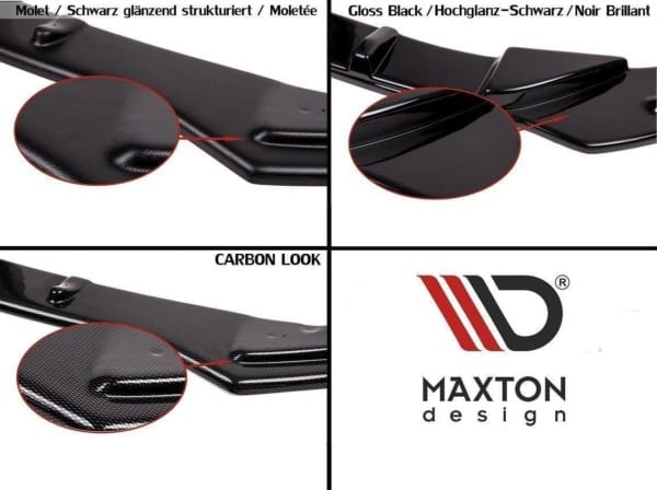 MAXTON DESIGN - Difúzor zadného náraznika  Mercedes C-class C205 63AMG Coupe , Čierny lesk – Obrázok 8