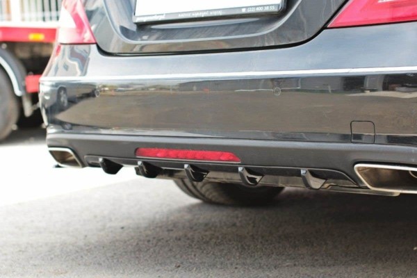 MAXTON DESIGN - Difúzor zadného náraznika  Mercedes CLS C218 , Čierny lesk – Obrázok 3