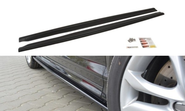 MAXTON DESIGN - Lišty pod prahy Audi S3 8P / S3 8P FL / RS3 8P , 
Čierny lesk