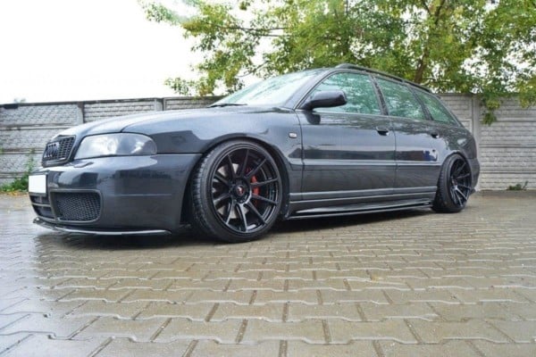 MAXTON DESIGN - Lišty pod prahy AUDI S4 B5 , Čierny lesk – Obrázok 2