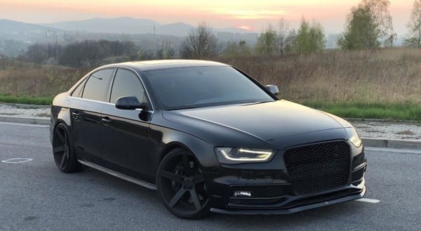 MAXTON DESIGN - Spoiler pod Predný náraznik V.1 Audi S4 / A4 S-Line B8 FL , Čierny lesk – Obrázok 2