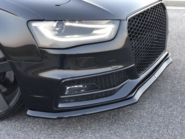 MAXTON DESIGN - Spoiler pod Predný náraznik V.1 Audi S4 / A4 S-Line B8 FL , Čierny lesk – Obrázok 3