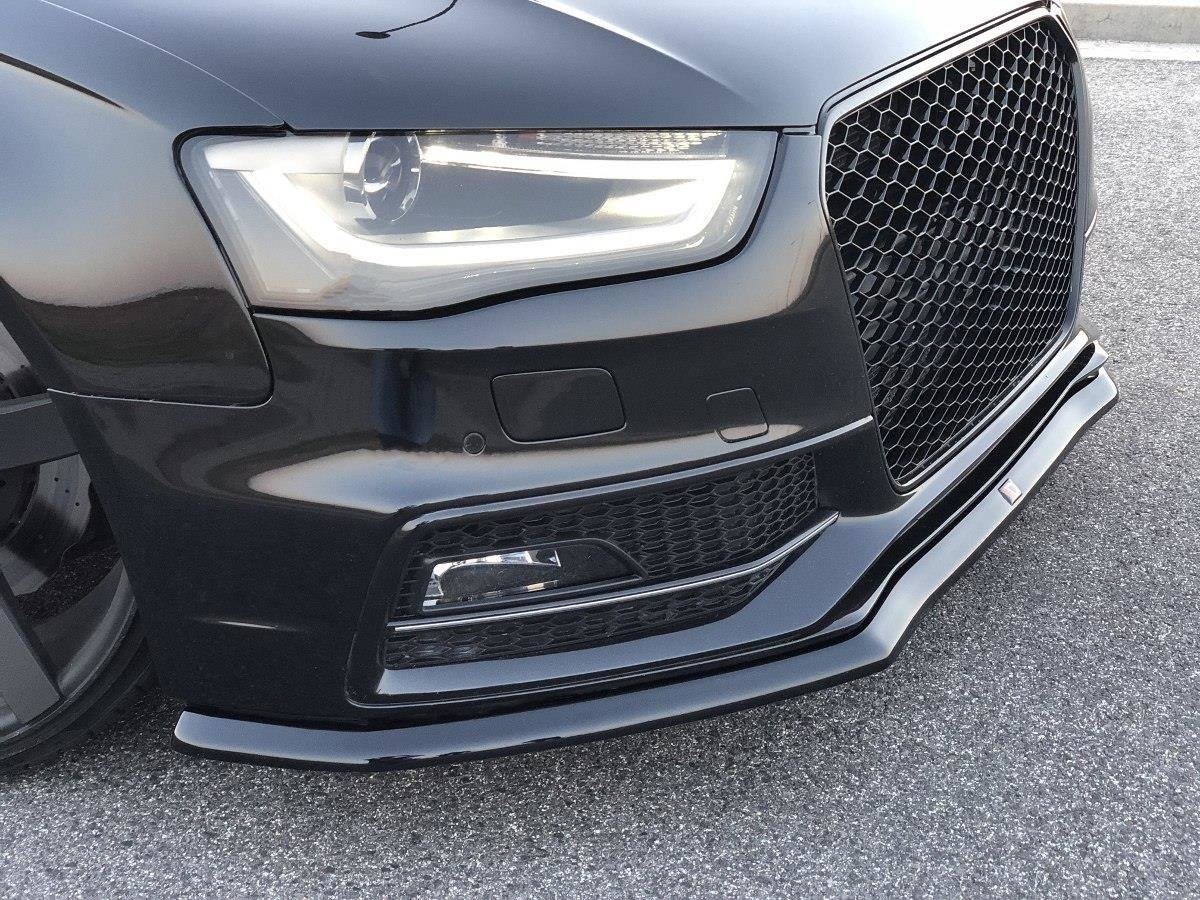 MAXTON DESIGN - Spoiler pod Predný náraznik V.1 Audi S4 / A4 S-Line B8 FL , Čierny lesk – Obrázok 3