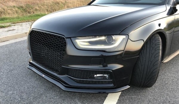 MAXTON DESIGN - Spoiler pod Predný náraznik V.1 Audi S4 / A4 S-Line B8 FL , Čierny lesk – Obrázok 4