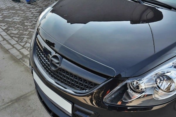 MAXTON DESIGN - Predlženie kapoty OPEL CORSA D OPC / VXR , Čierny lesk