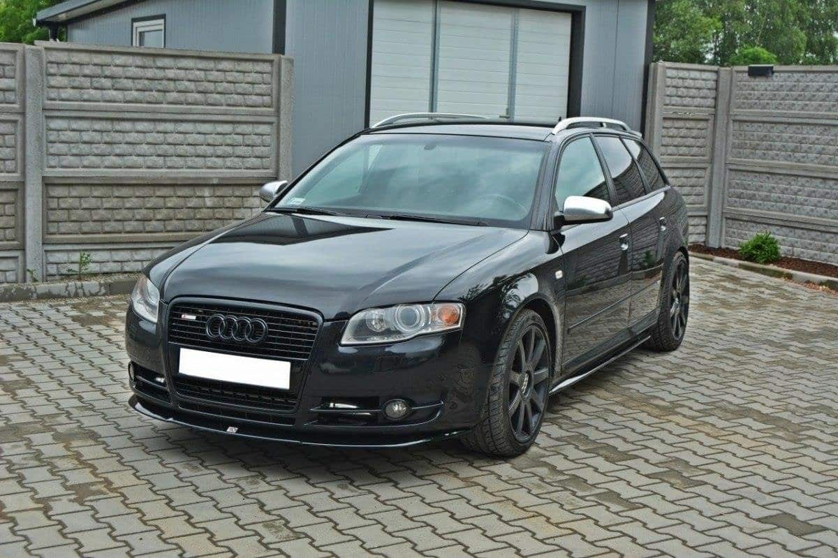 MAXTON DESIGN - Spoiler pod Predný náraznik V.2 Audi A4 B7 , Čierny lesk – Obrázok 3