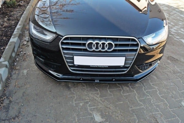 MAXTON DESIGN - Spoiler pod Predný náraznik V.1 Audi A4 B8 FL , Čierny lesk – Obrázok 2