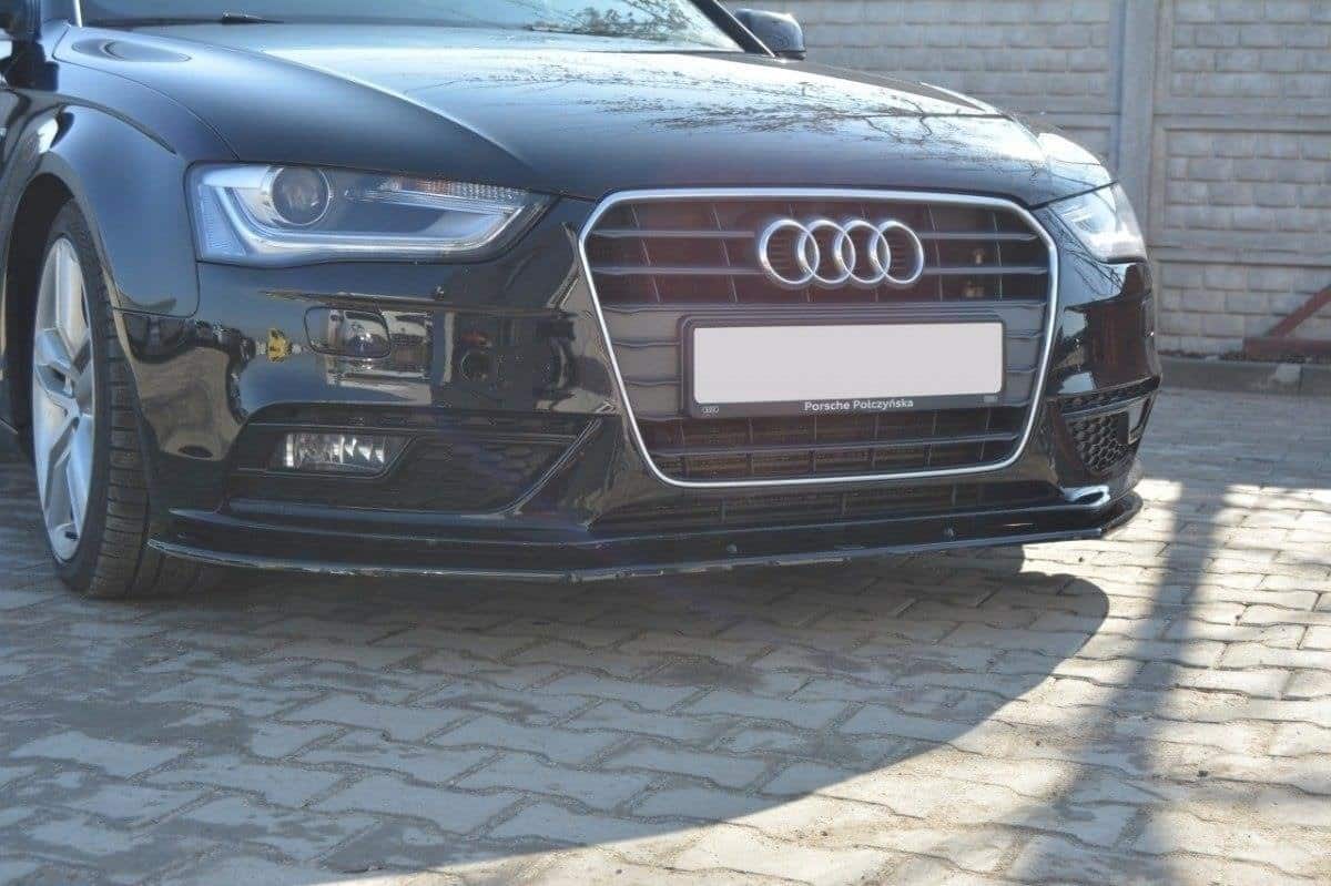 MAXTON DESIGN - Spoiler pod Predný náraznik V.1 Audi A4 B8 FL , Čierny lesk – Obrázok 3