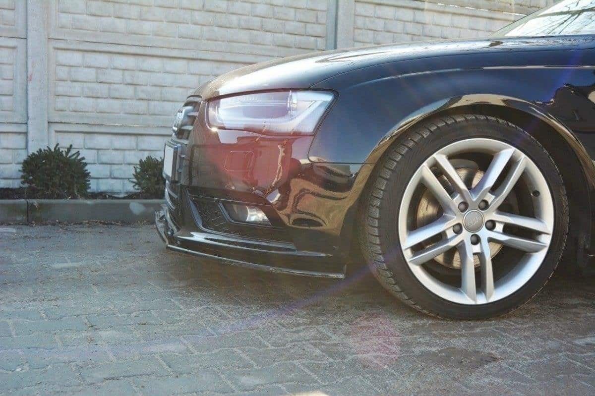 MAXTON DESIGN - Spoiler pod Predný náraznik V.1 Audi A4 B8 FL , Čierny lesk – Obrázok 4