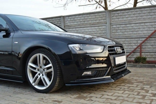 MAXTON DESIGN - Spoiler pod Predný náraznik V.2 Audi A4 B8 FL , Čierny lesk – Obrázok 4