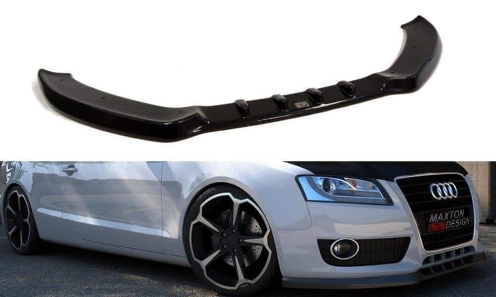MAXTON DESIGN - Spoiler pod Predný náraznik Audi A5 8T , Čierny lesk