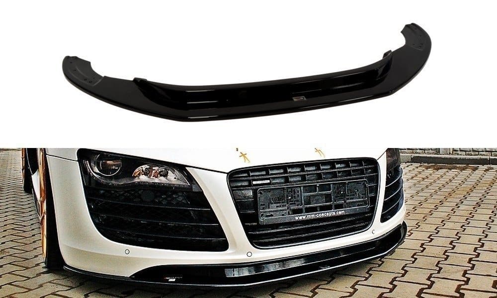 MAXTON DESIGN - Spoiler pod Predný náraznik Audi R8 Mk.1 , Čierny lesk