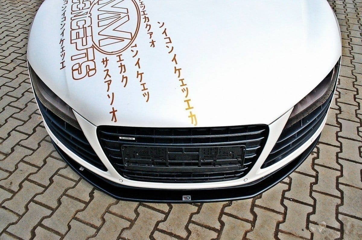 MAXTON DESIGN - Spoiler pod Predný náraznik Audi R8 Mk.1 , Čierny lesk – Obrázok 2
