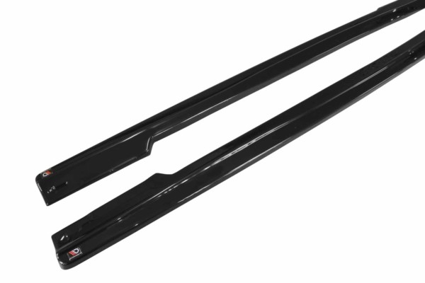 MAXTON DESIGN - Lišty pod prahy RENAULT CLIO MK4 RS , Čierny lesk – Obrázok 7