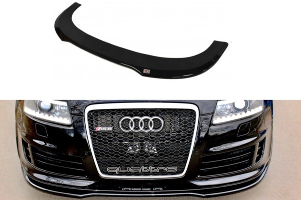 MAXTON DESIGN - Spoiler pod Predný náraznik   AUDI RS6 C6 , Čierny lesk 
652