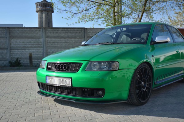 MAXTON DESIGN - Spoiler pod Predný náraznik AUDI S3 8L , Čierny lesk – Obrázok 4