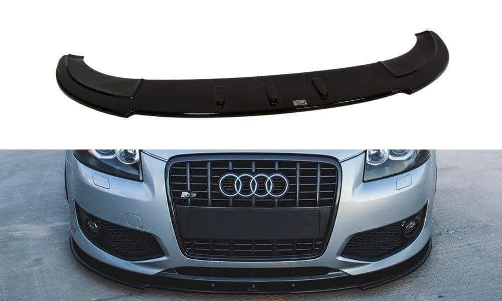 MAXTON DESIGN - Spoiler pod Predný náraznik Audi S3 8P , Čierny lesk