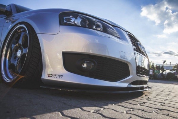 MAXTON DESIGN - Spoiler pod Predný náraznik Audi S3 8P , Čierny lesk – Obrázok 2