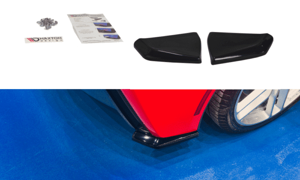 MAXTON DESIGN - Bočné difúzory zadného náraznika CHEVROLET CORVETTE C7 , Čierny lesk