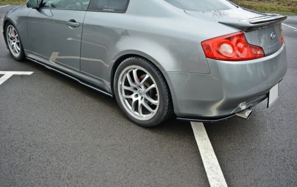 MAXTON DESIGN - Bočné difúzory zadného náraznika INFINITI G35 COUPE , Čierny lesk – Obrázok 3